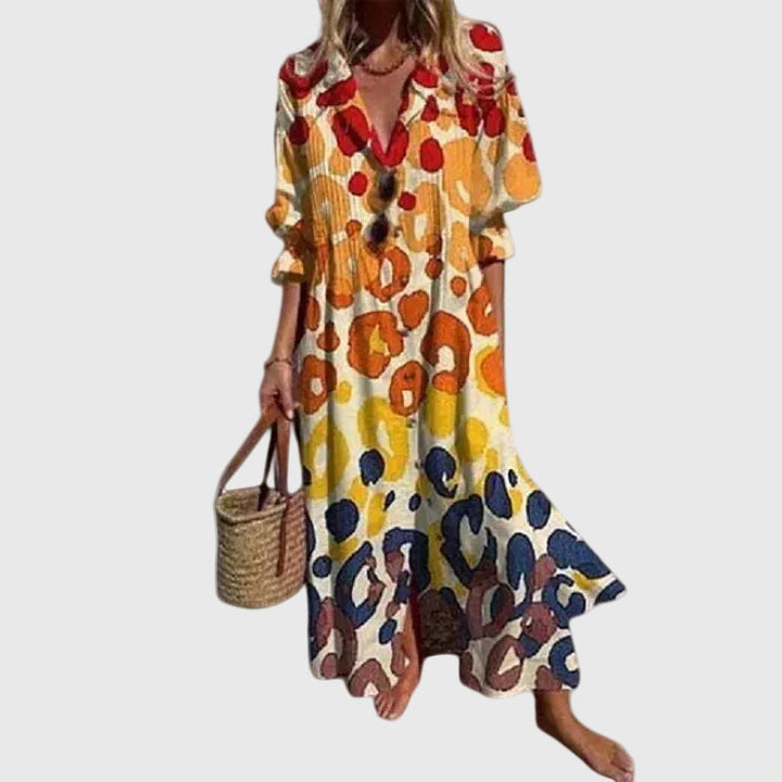 Zariah | Elegante Abito Maxi in Stile Bohemien
