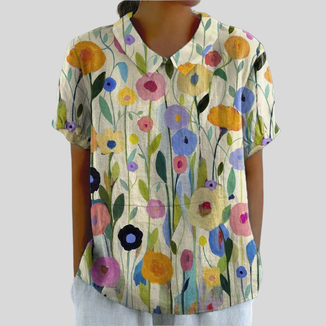 Elegante Top Floreale Confortevole