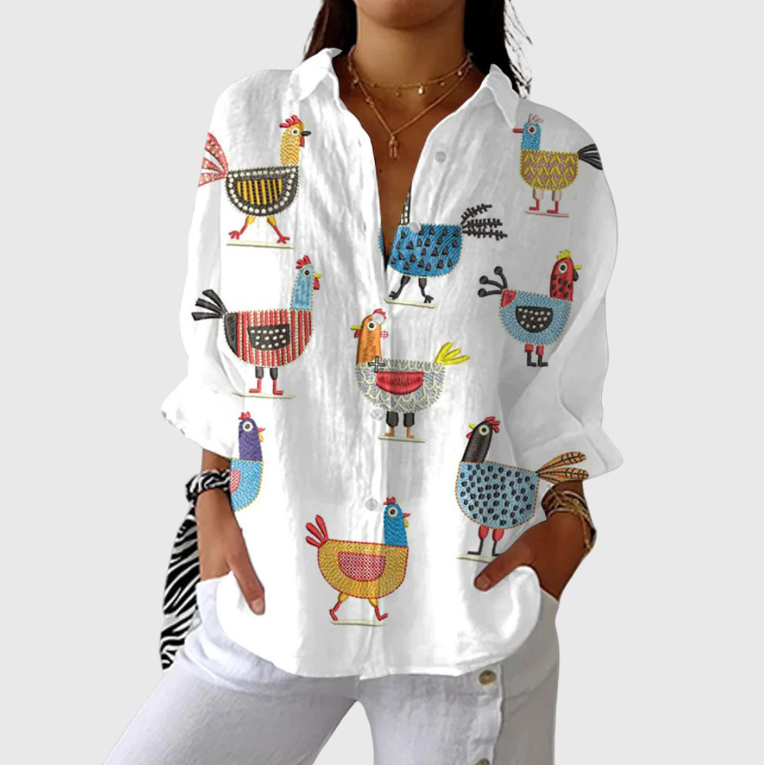Camicia Leggera e Vivace con Stampa