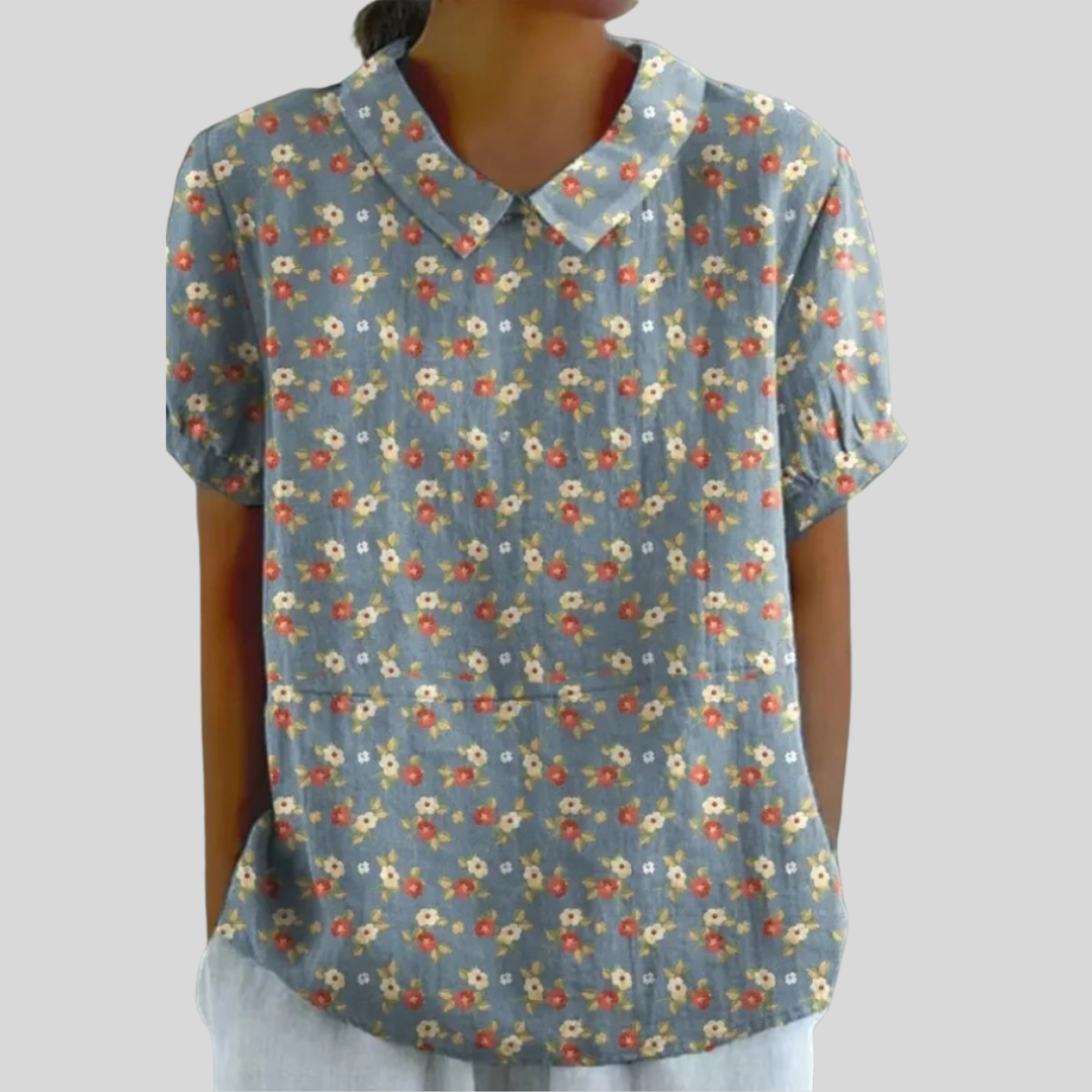 Elegante Top Floreale Confortevole