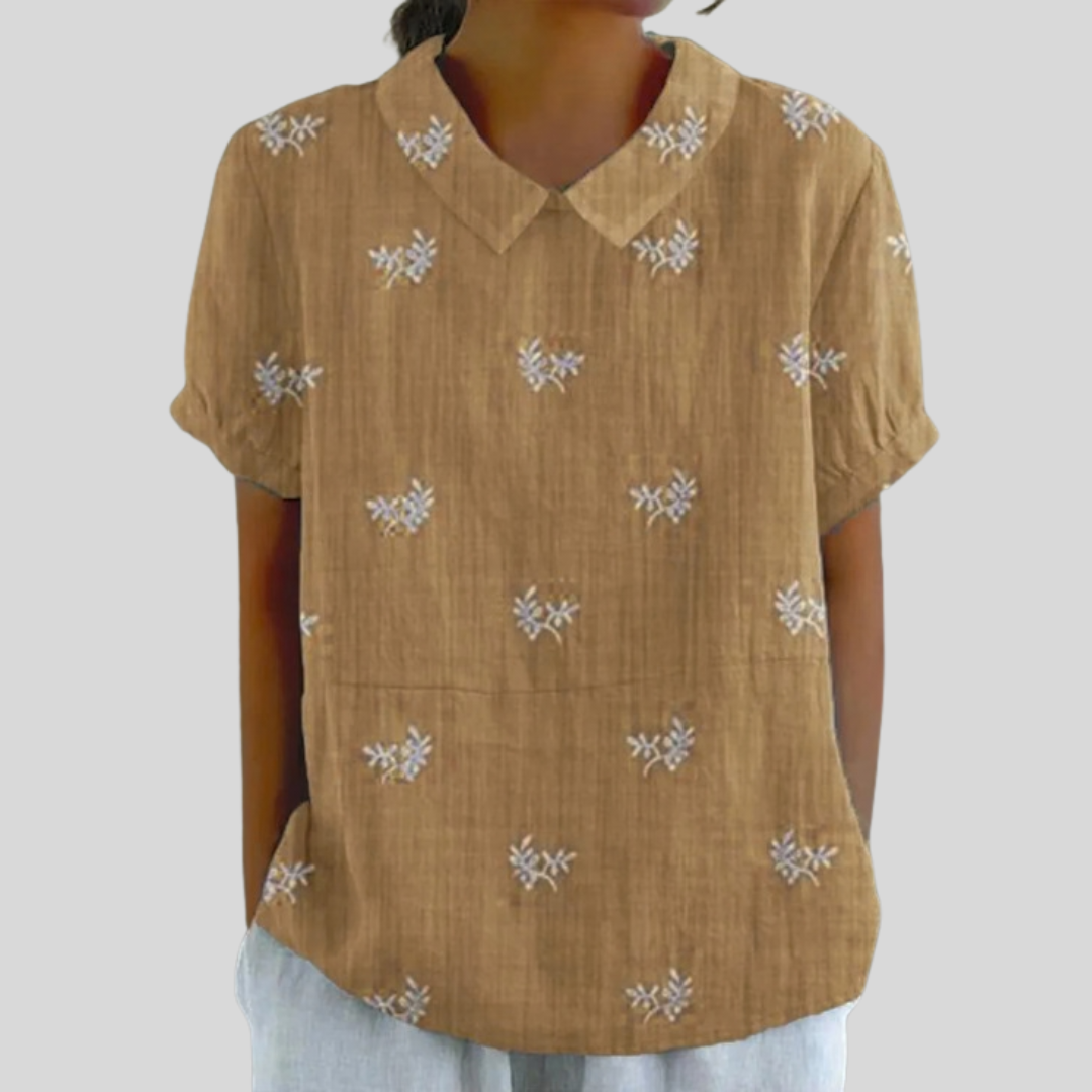 Elegante Top Floreale Confortevole