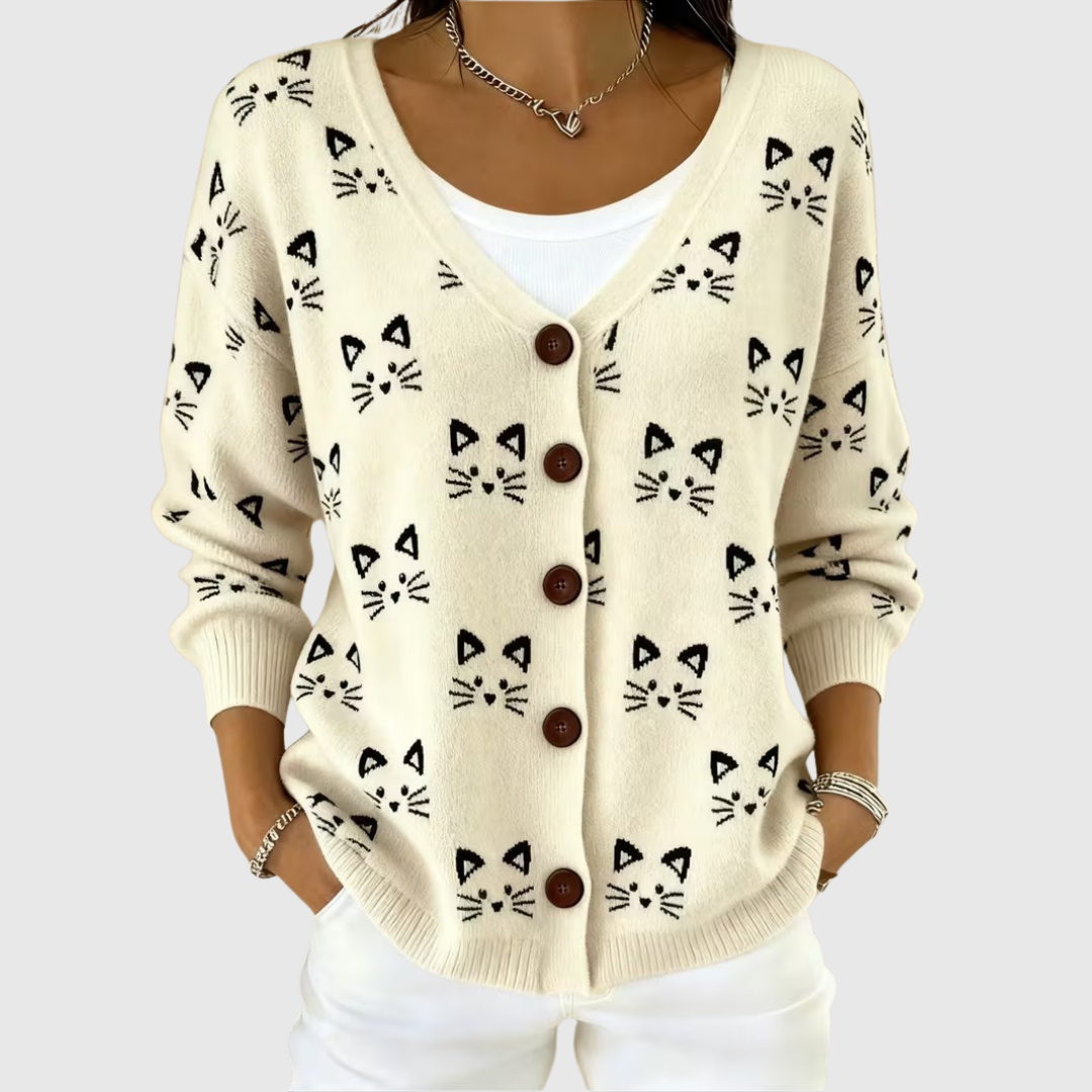 Comfortable Button-Up Knit Cardigan