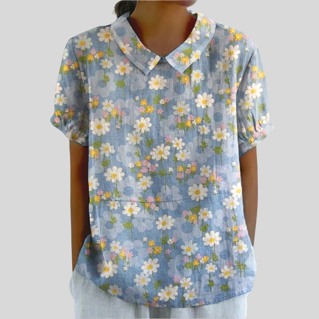 Elegante Top Floreale Confortevole