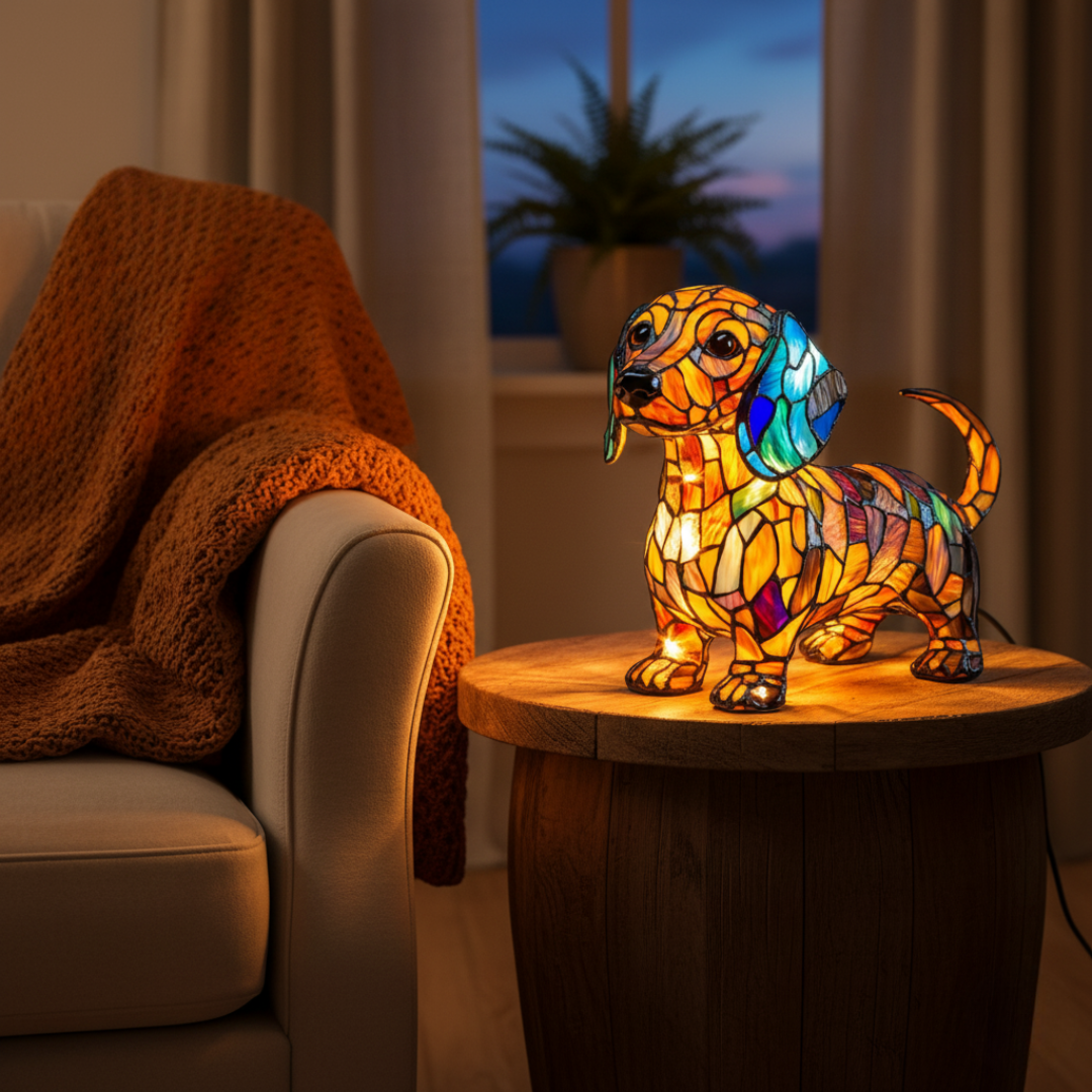 Dachshund-Shaped Lamp | Pip