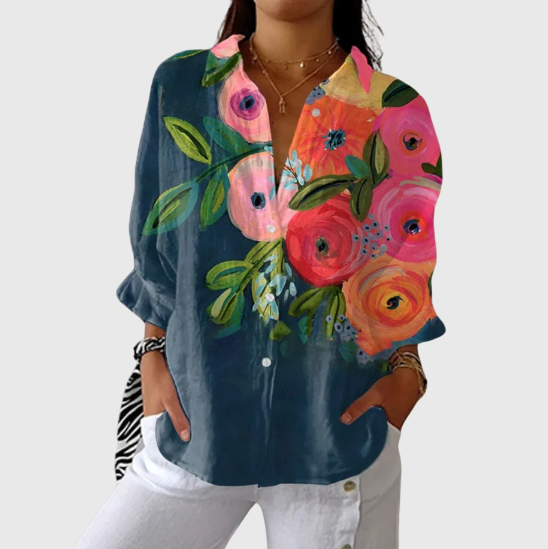 Leggera e Colorata Blusa Stampata
