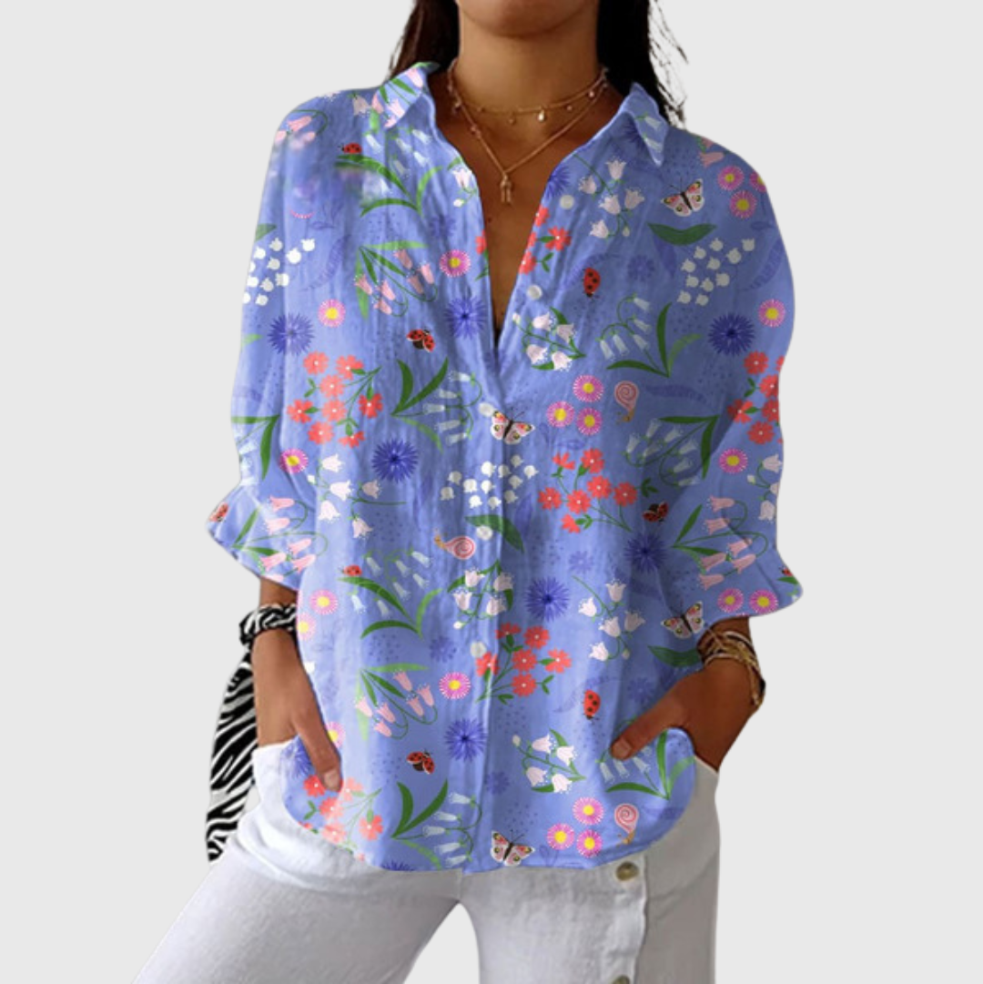Leggera e Colorata Blusa Stampata