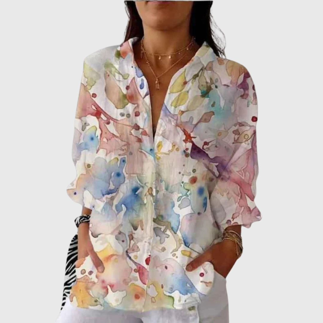 Leggera e Colorata Blusa Stampata