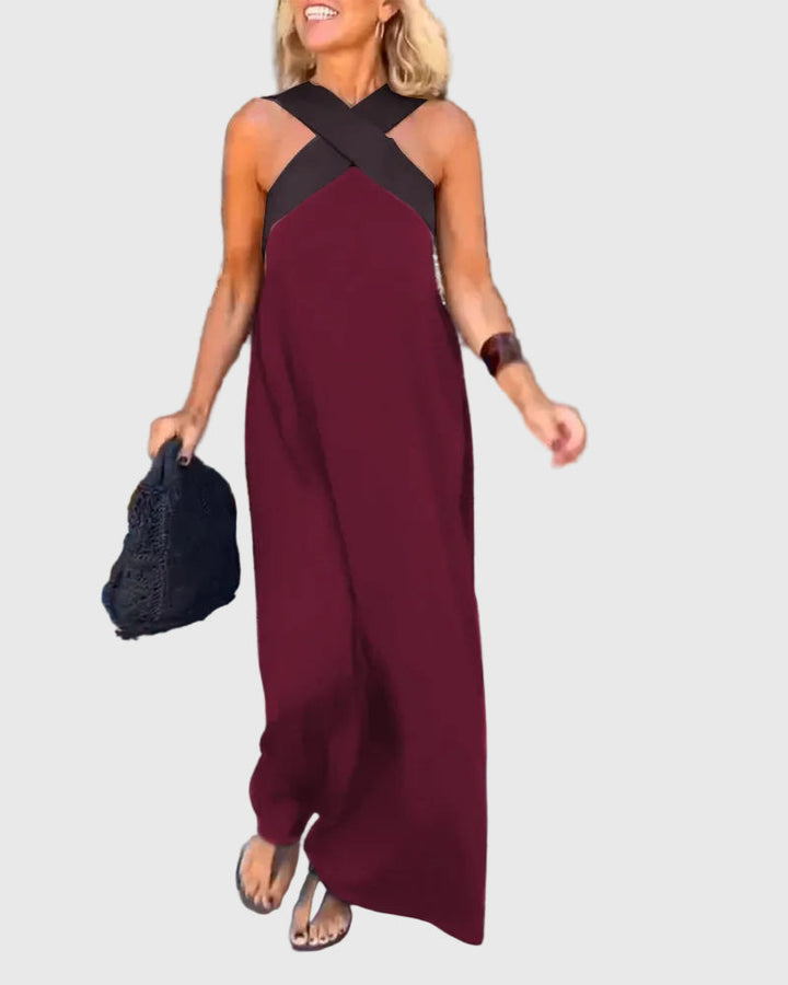 Elena | Elegante Abito Maxi Fluido