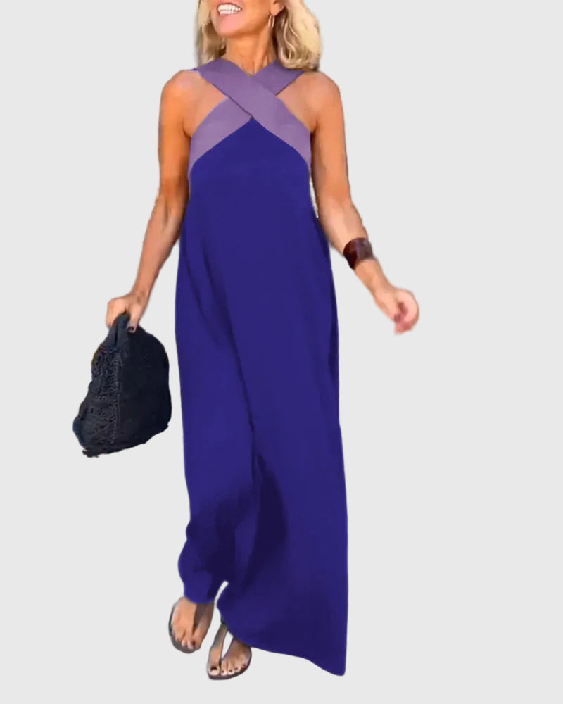 Elena | Elegante Abito Maxi Fluido