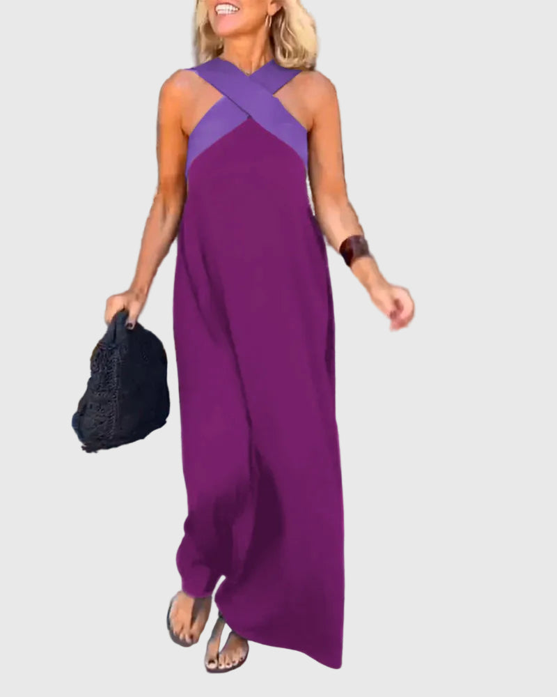 Elena | Elegante Abito Maxi Fluido