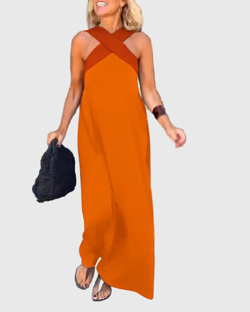 Elena | Elegante Abito Maxi Fluido