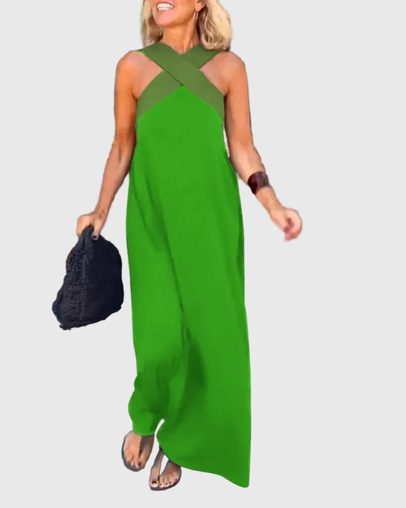 Elena | Elegante Abito Maxi Fluido