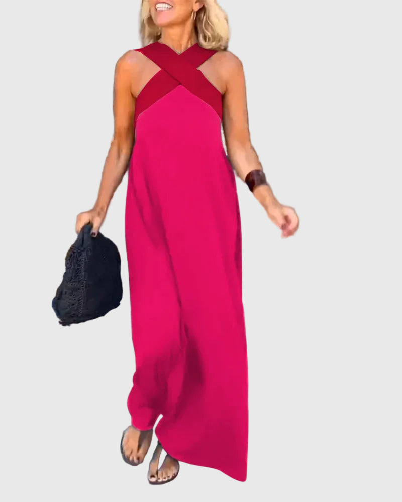 Elena | Elegante Abito Maxi Fluido