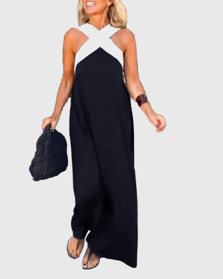Elena | Elegante Abito Maxi Fluido