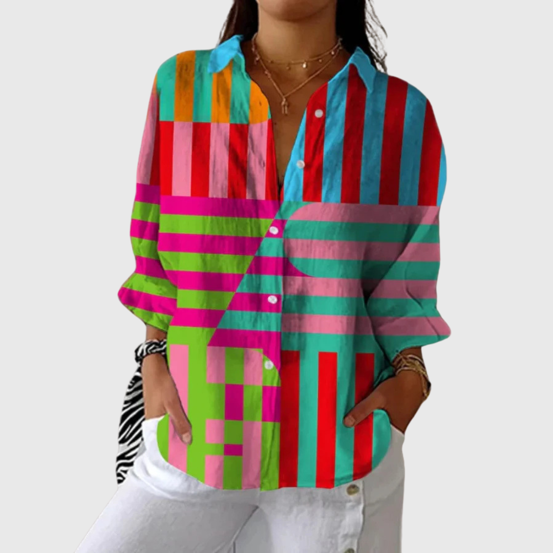 Leggera e Colorata Blusa Stampata