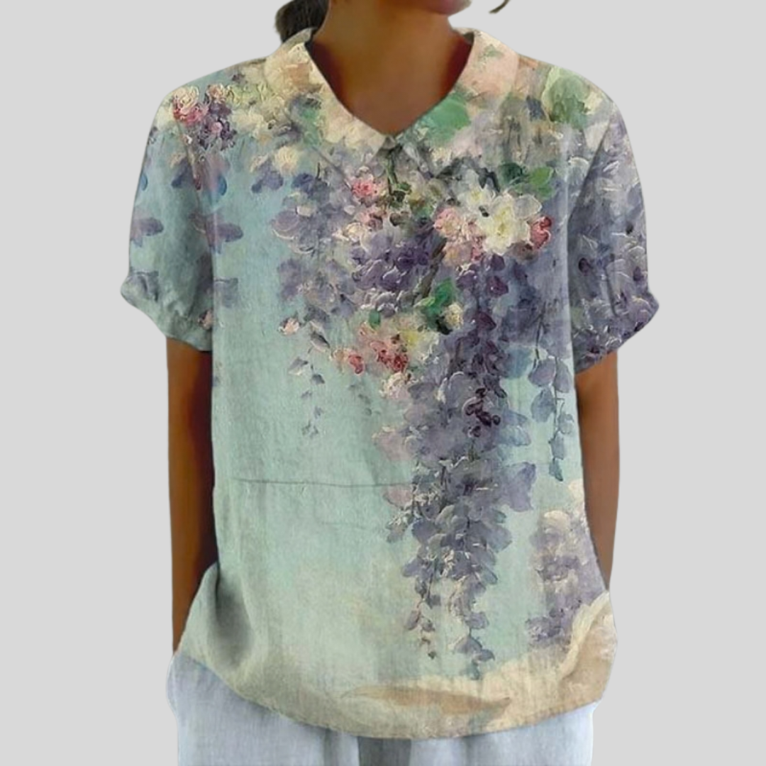 Elegante e Confortevole Top Floreale