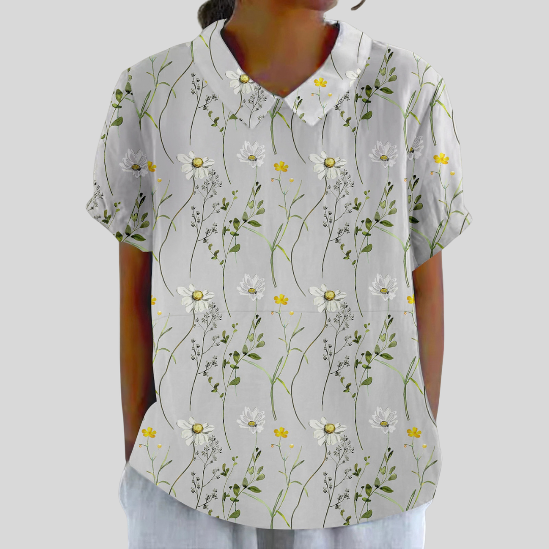 Elegante Top Floreale Confortevole