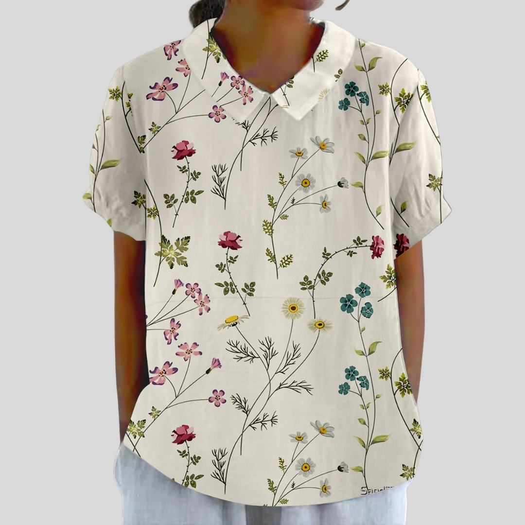 Elegante Top Floreale Confortevole