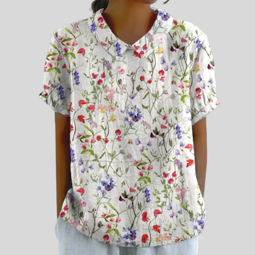 Elegante Top Floreale Confortevole