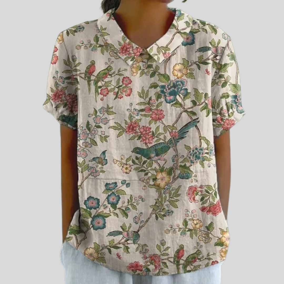 Elegante e Confortevole Top Floreale