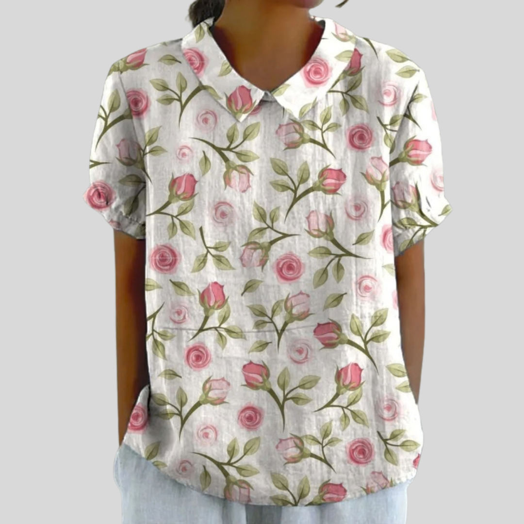 Elegante e Confortevole Top Floreale