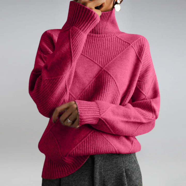 Lauren | Pullover in Lussuoso Cachemire con Collo Alto