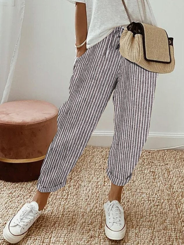 Pantaloni Eleganti e Confortevoli in Tessuto Fluido