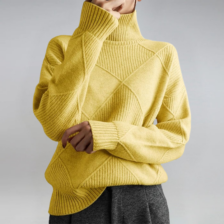 Lauren | Pullover in Lussuoso Cachemire con Collo Alto