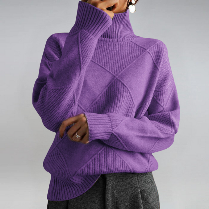 Lauren | Pullover in Lussuoso Cachemire con Collo Alto