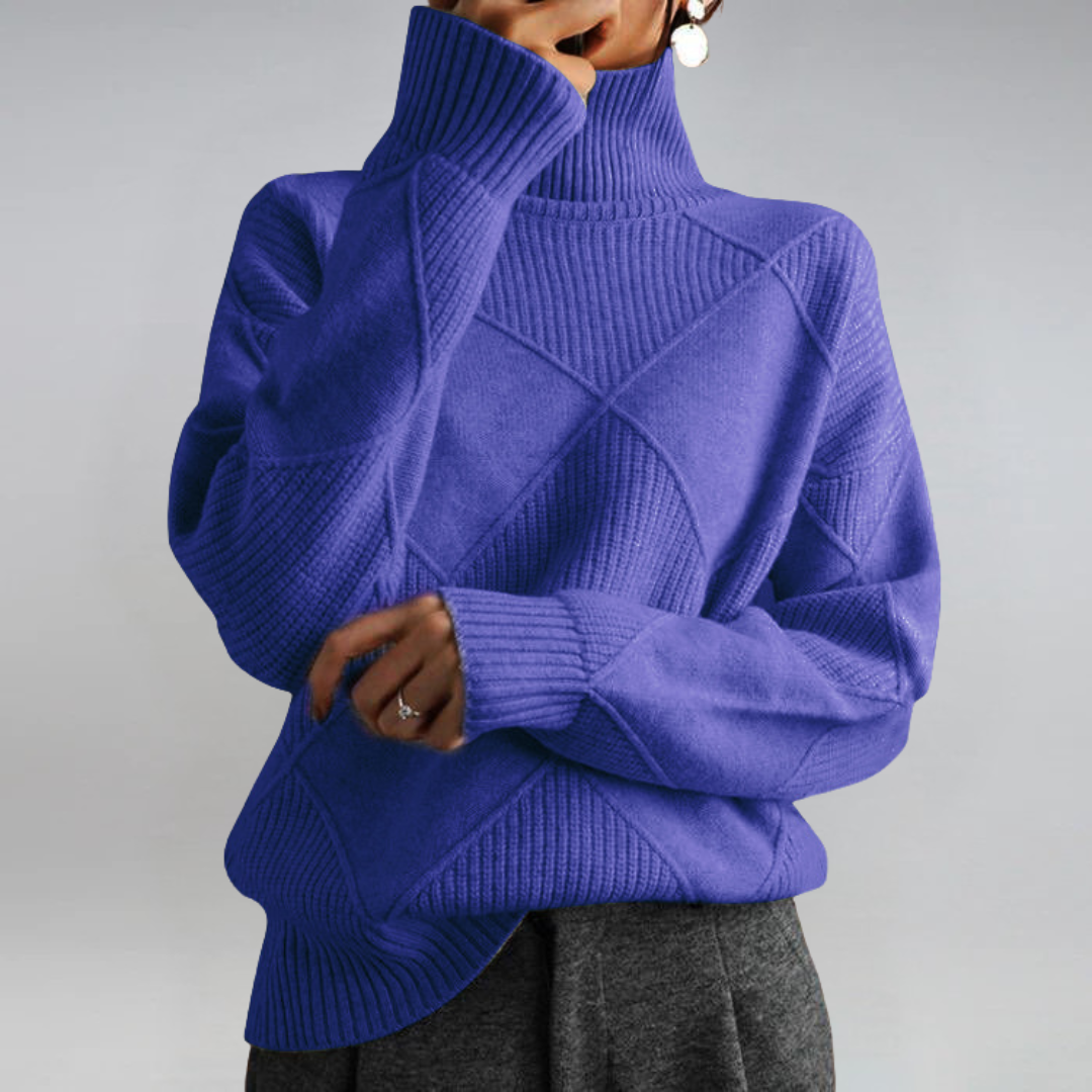 Lauren | Pullover in Lussuoso Cachemire con Collo Alto