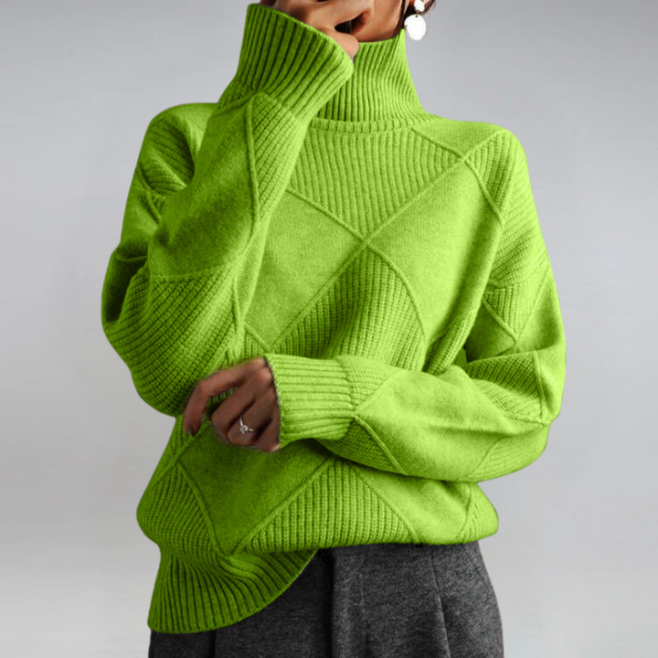 Lauren | Pullover in Lussuoso Cachemire con Collo Alto