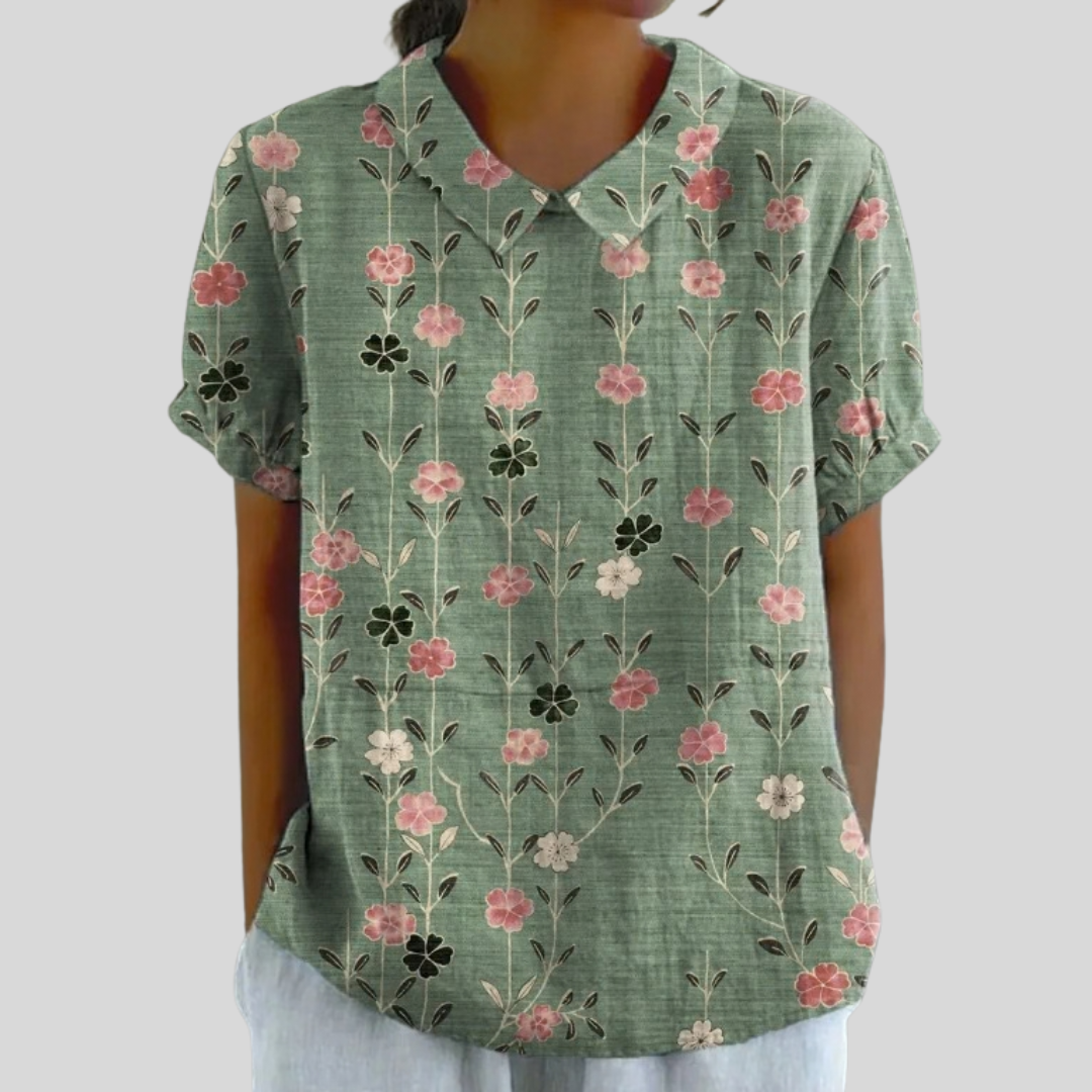 Elegante Top Floreale Confortevole