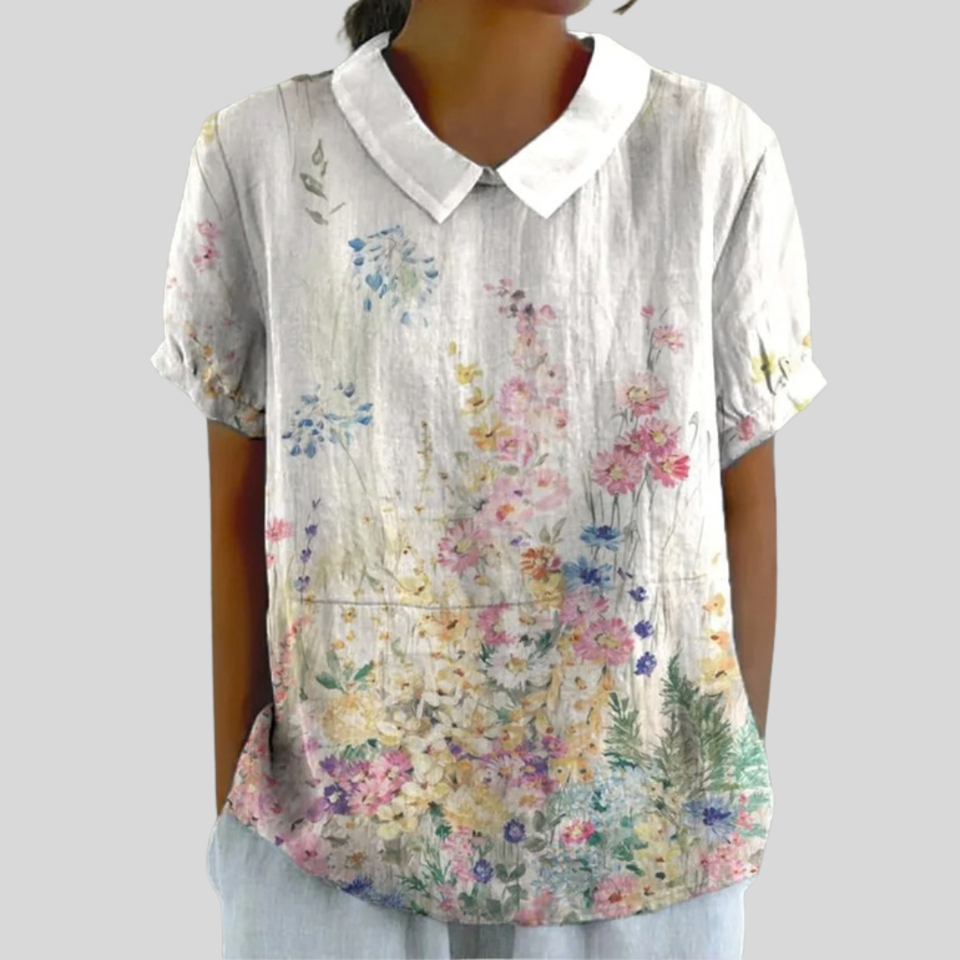 Elegante Top Floreale Confortevole