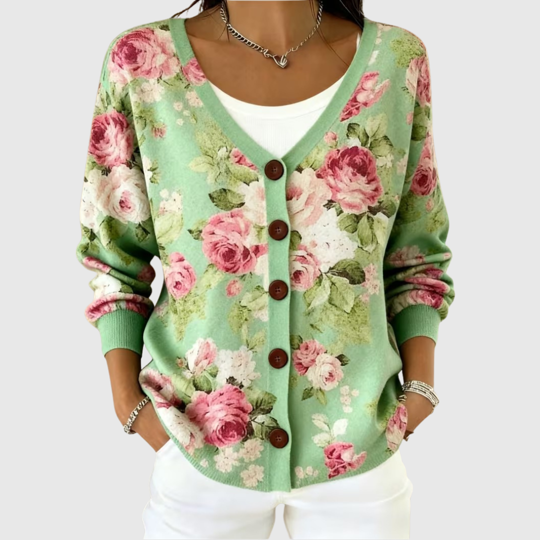 Comfortable Button-Up Knit Cardigan