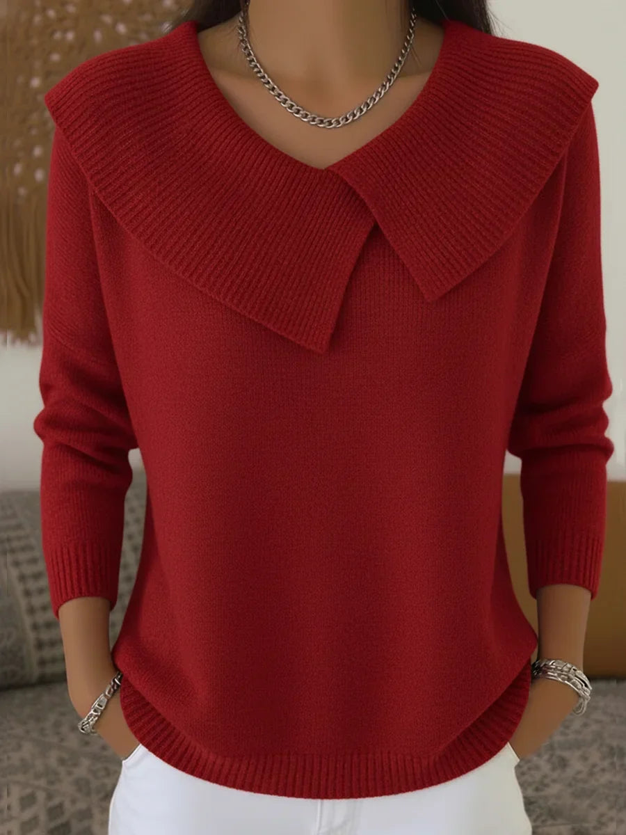Stella™ | Maglione Natalizio con Collo a Risvolto
