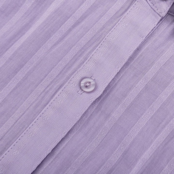 Viola - Set Completo con Camicia Bottonata e Pantaloni Corti Leggeri