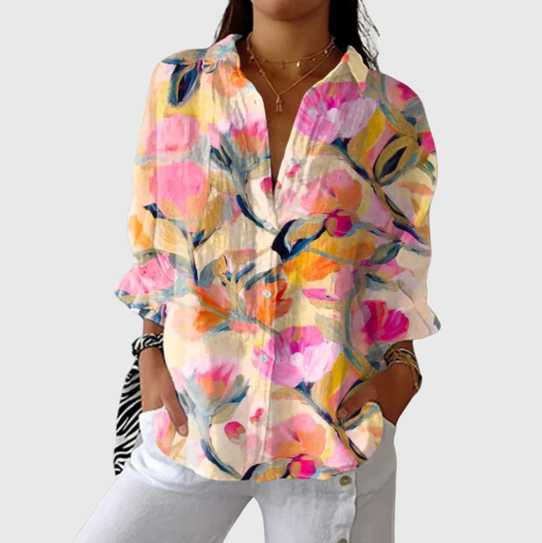 Leggera e Colorata Blusa Stampata