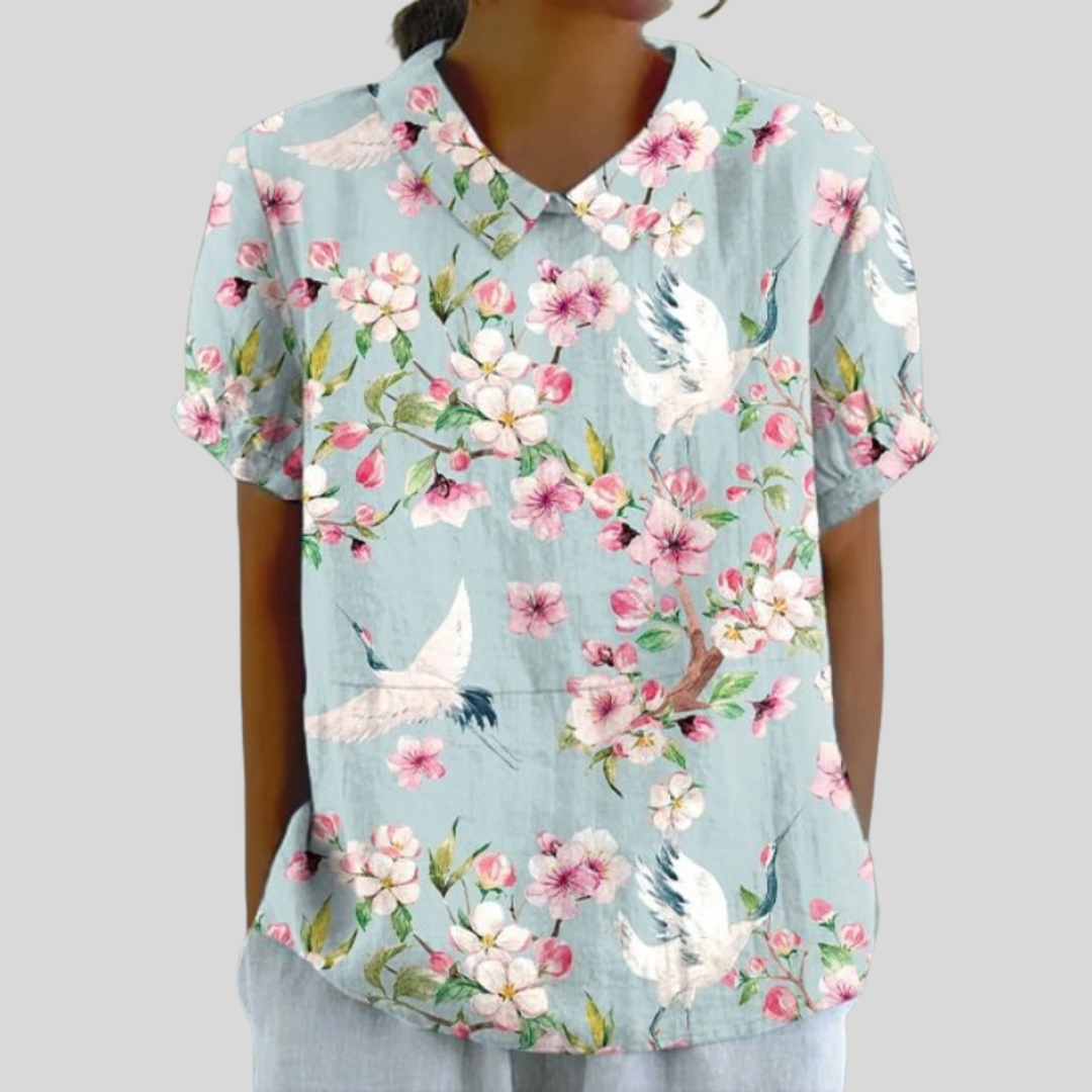 Elegante Top Floreale Confortevole