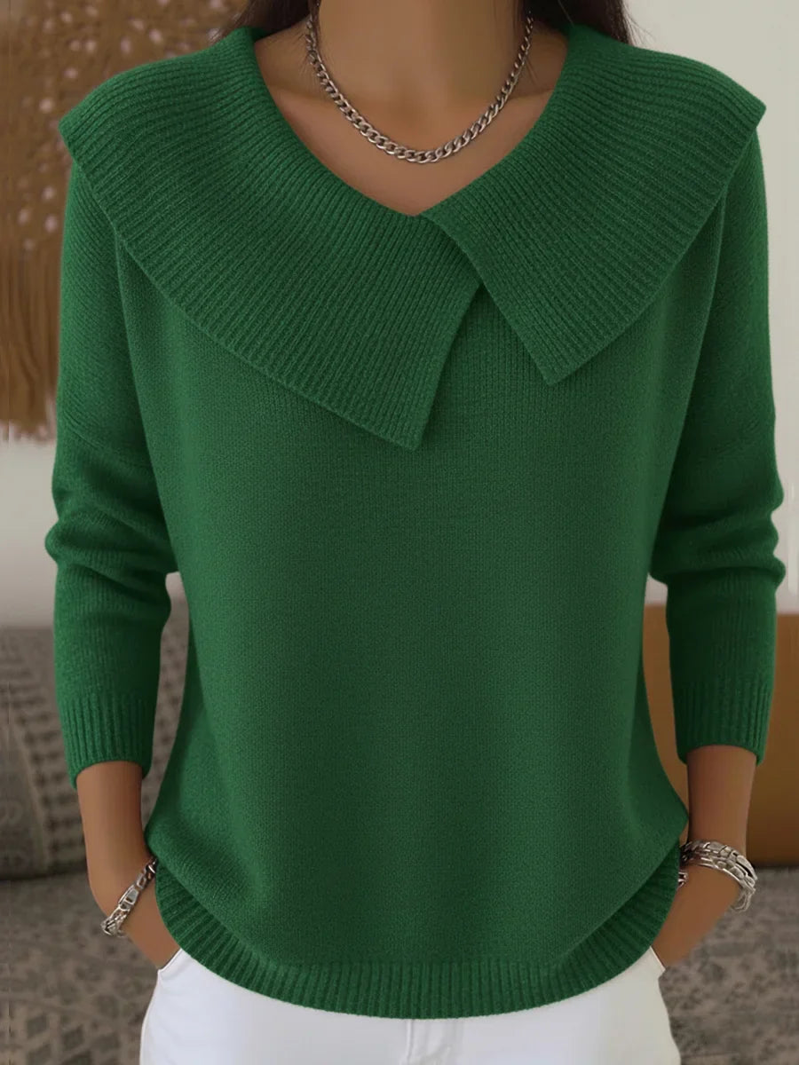 Stella™ | Maglione Natalizio con Collo a Risvolto