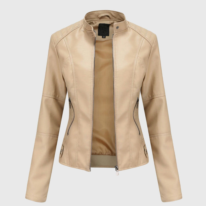 Giorgina™ - Elegante Giacca in Pelle Femminile