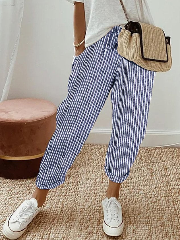 Pantaloni Eleganti e Confortevoli in Tessuto Fluido