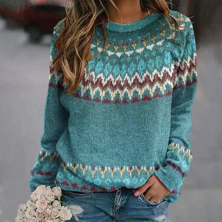 Regina | Maglione con Design Retro Wave
