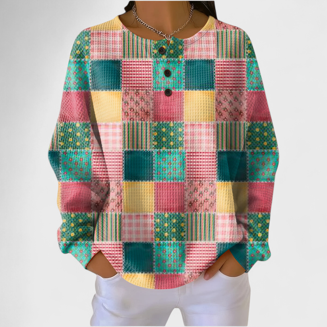 Agnes - Maglione Patchwork Colorato