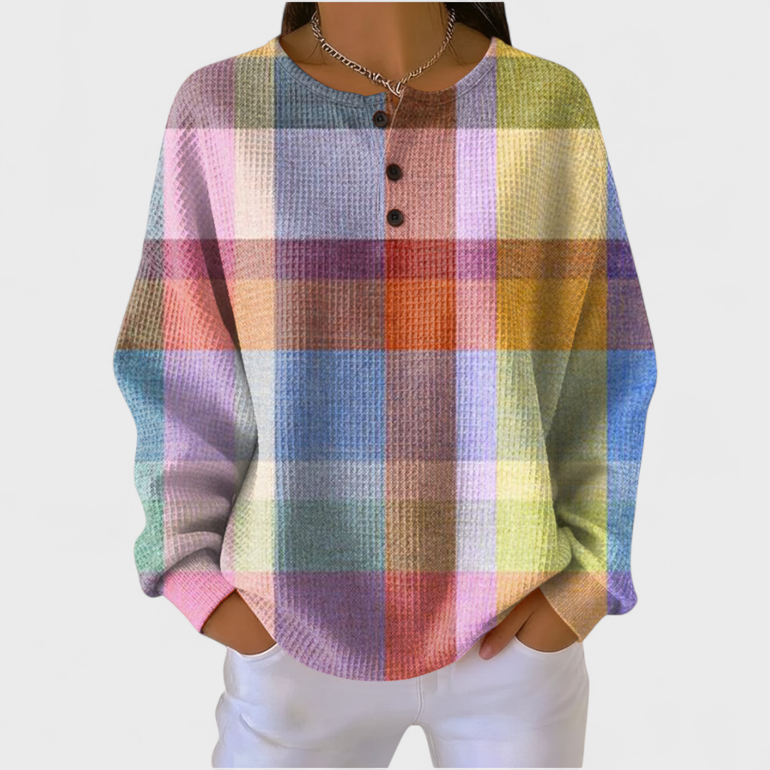 Adèle - Maglione a quadri colorati
