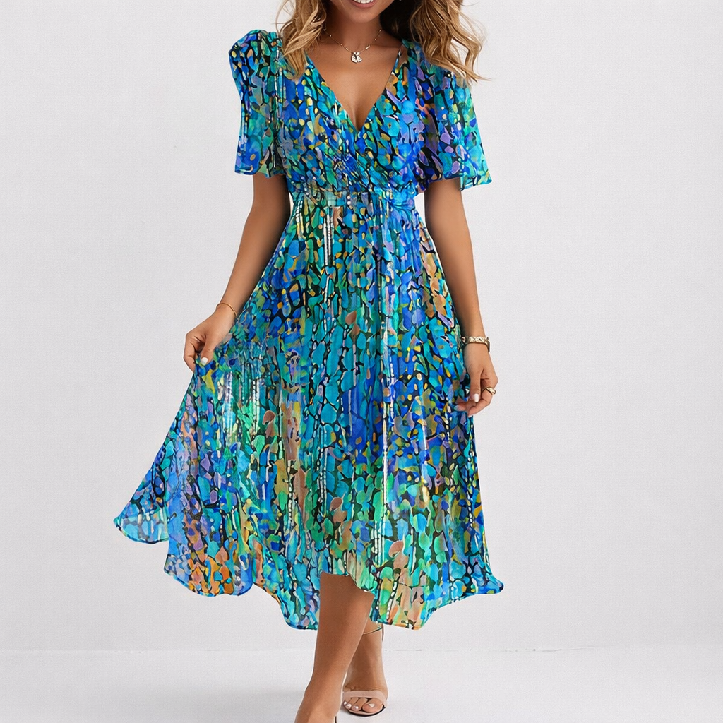 SAPHIR | MIDI DRESS IN COASTAL BLUE