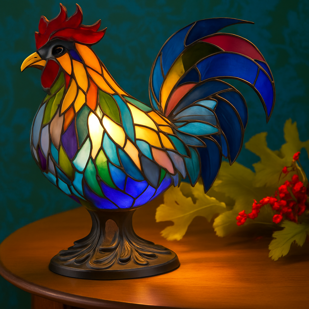 Ollie | Lampada Colorata a Forma di Gallina