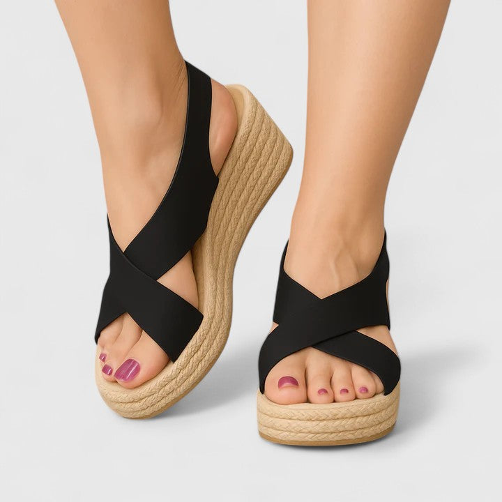 Bellany - Sandali con zeppa intrecciata