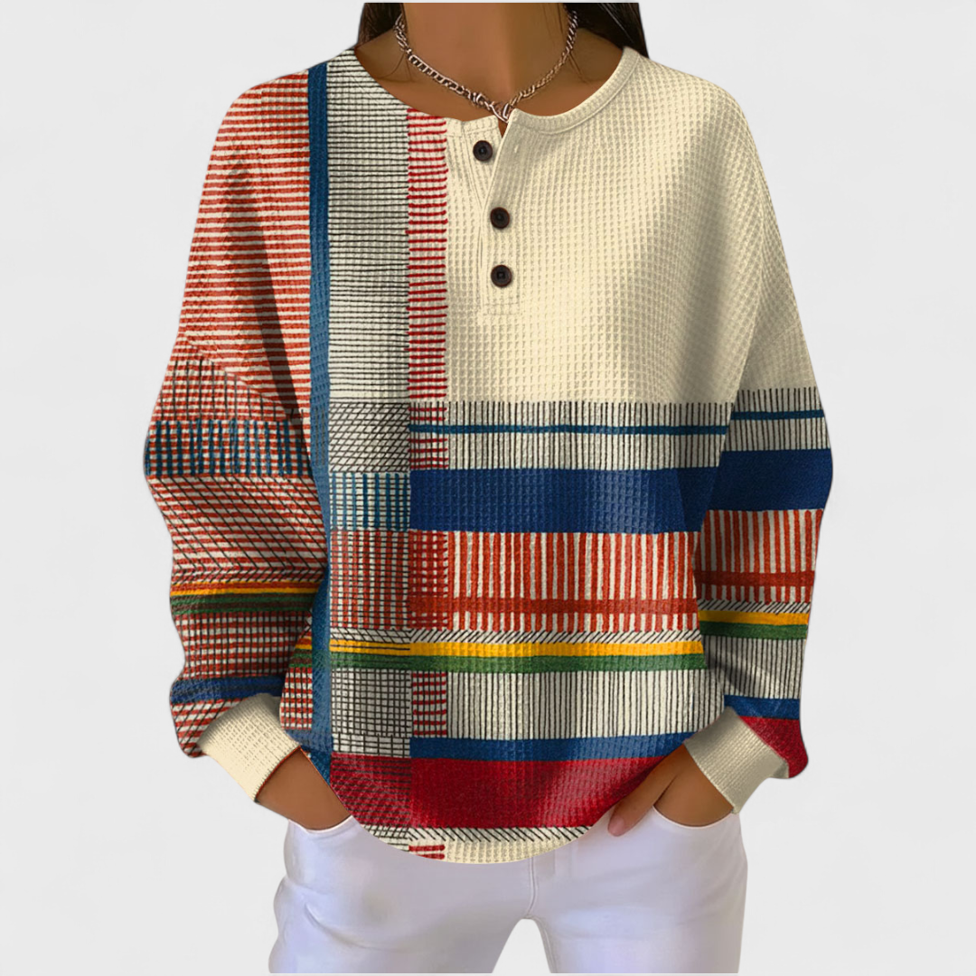 Mille - Pullover a righe multicolori