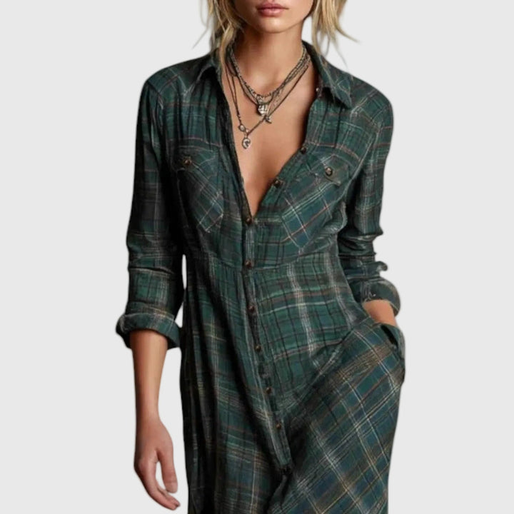 Elegante Maxi Robe en Rose