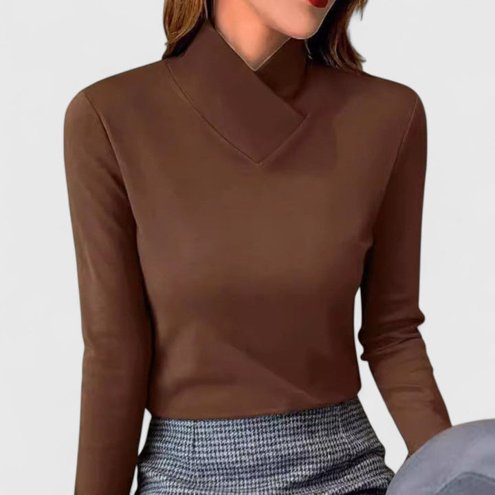 Clair | Elegant High Neck Pullover